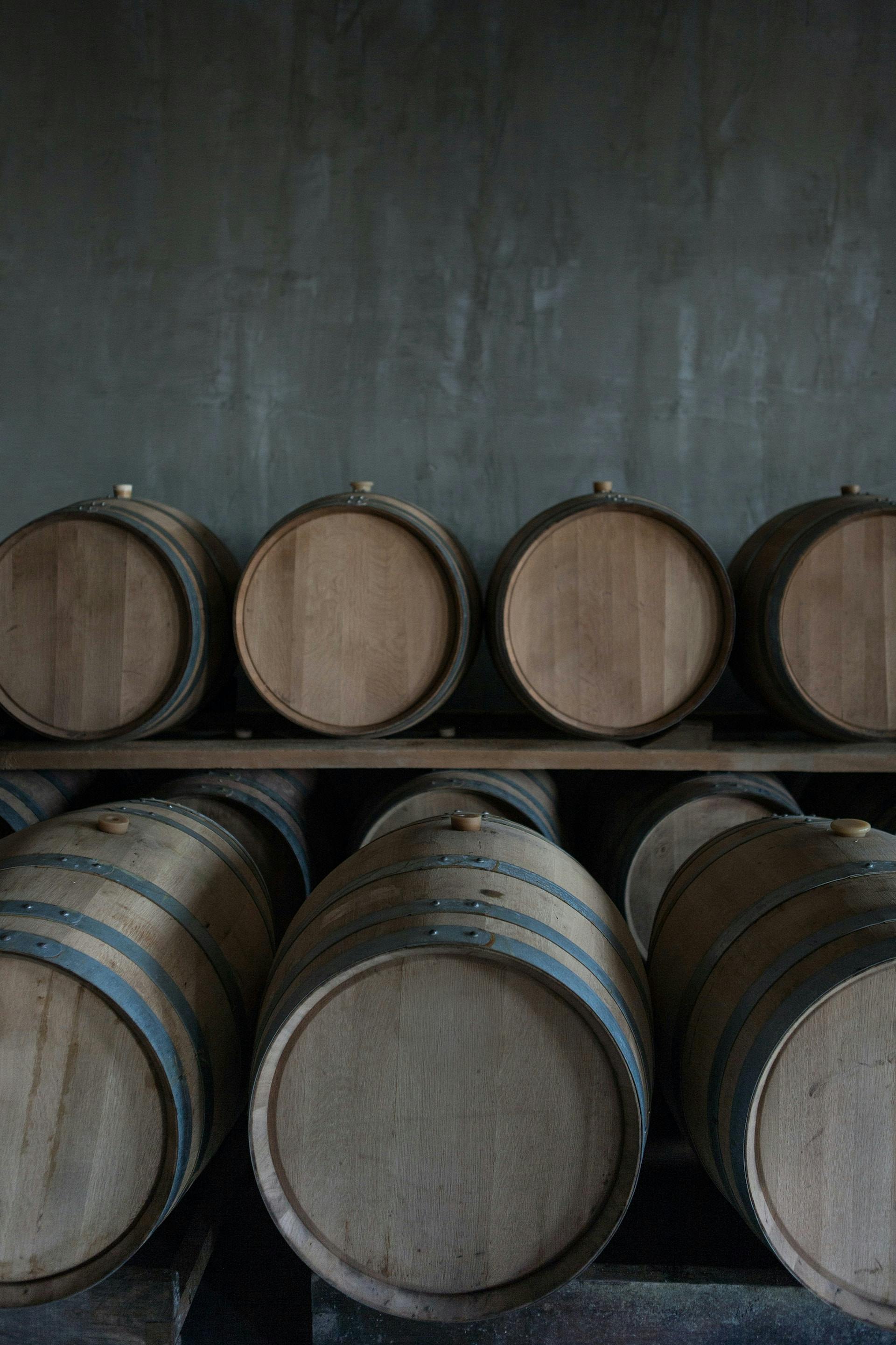 Weinausbau Im Holzfass