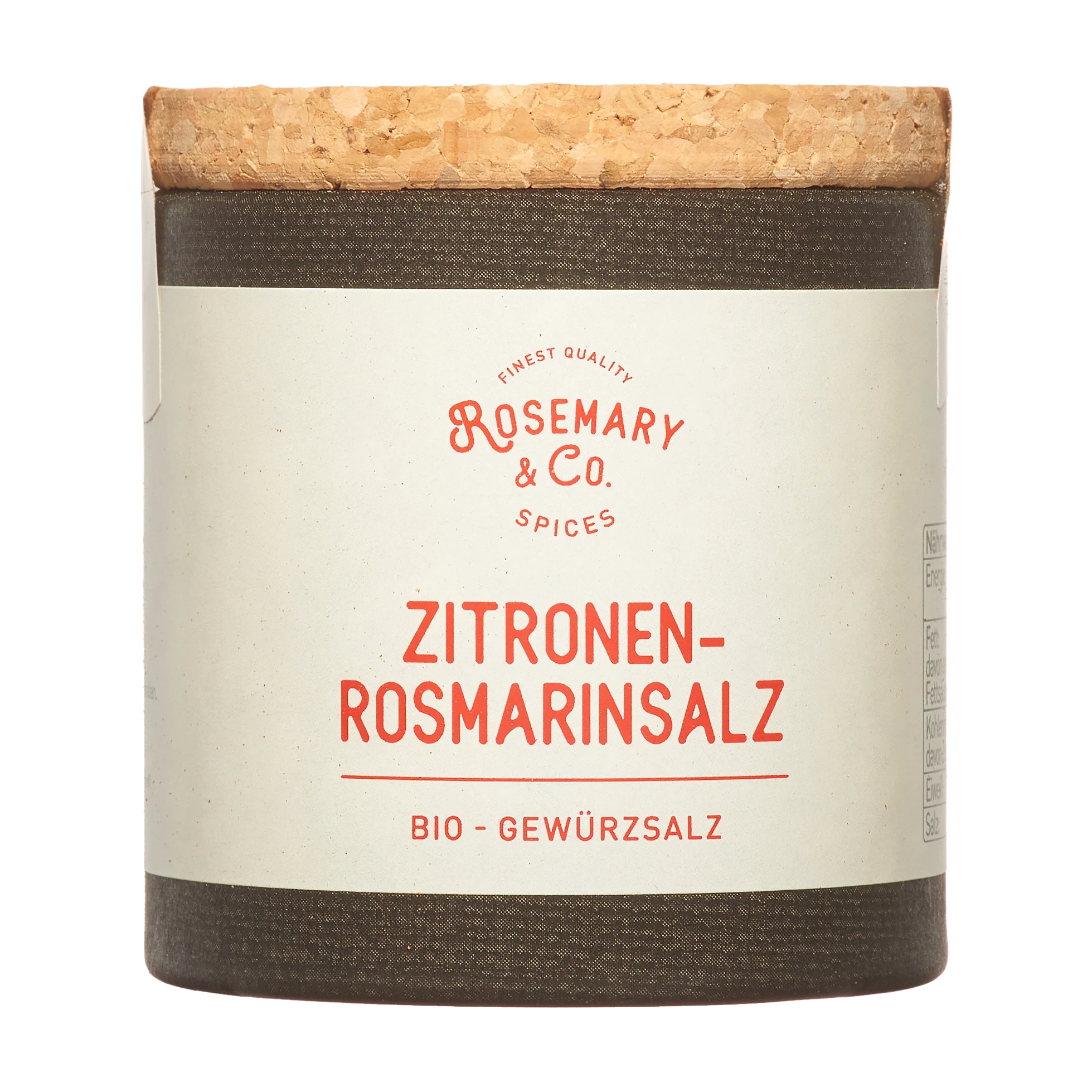 Rosemary Co Zintronen Rosmarinsalz Bio Gewuerzsalz Korkdose 55g 1