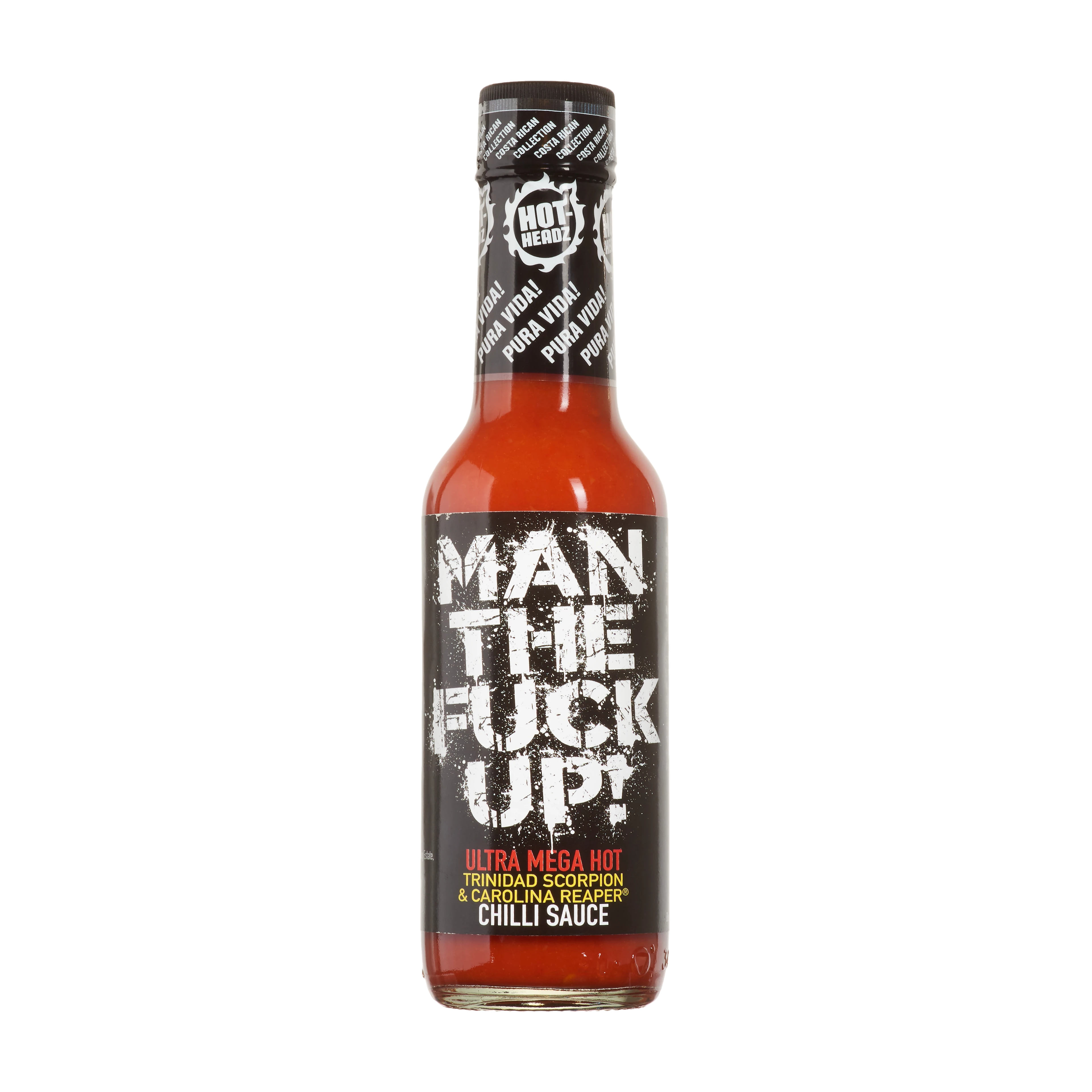 Hot Headz Man the Fuck up Ultra Mega Hot Sauce 148 Ml 1