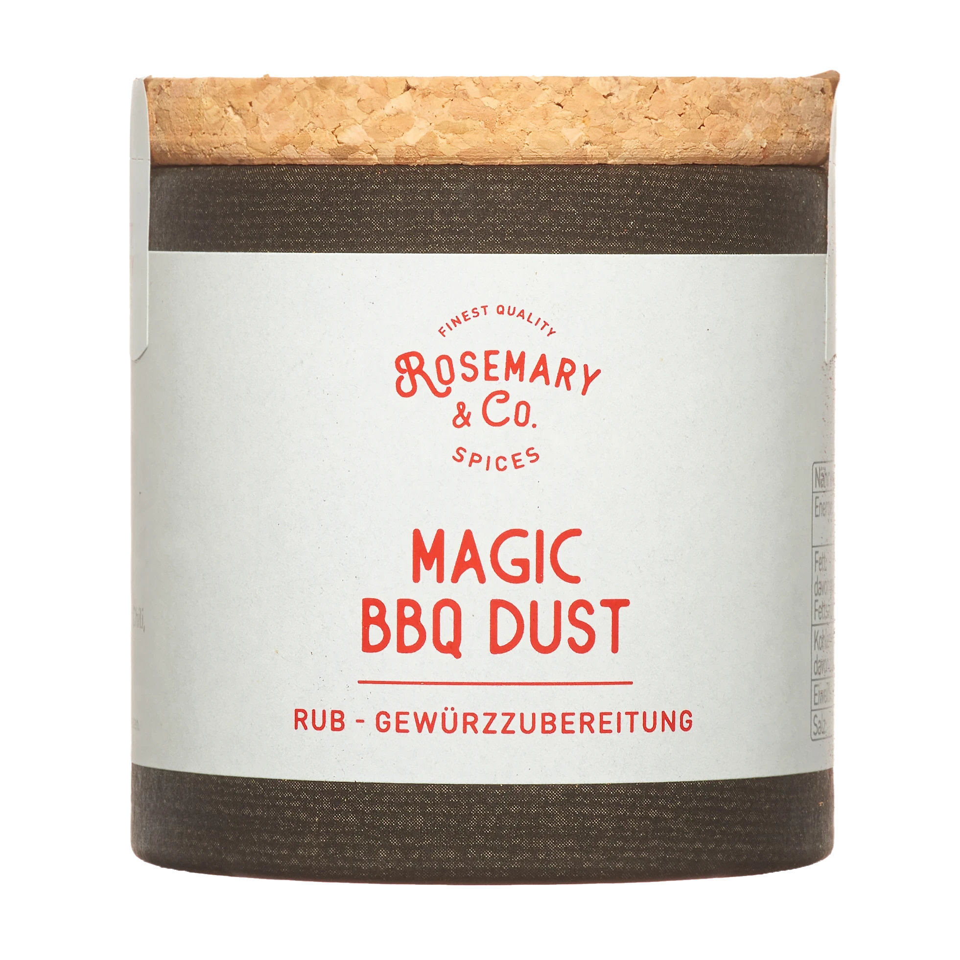 Rosemary Co Magic Bbq Dust Rub Gewuerzzubereitung Korkdose 60g 1